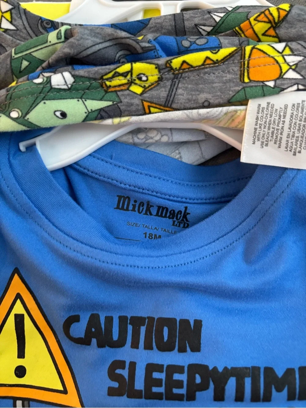 Kids Construction Trucks Pajama Set